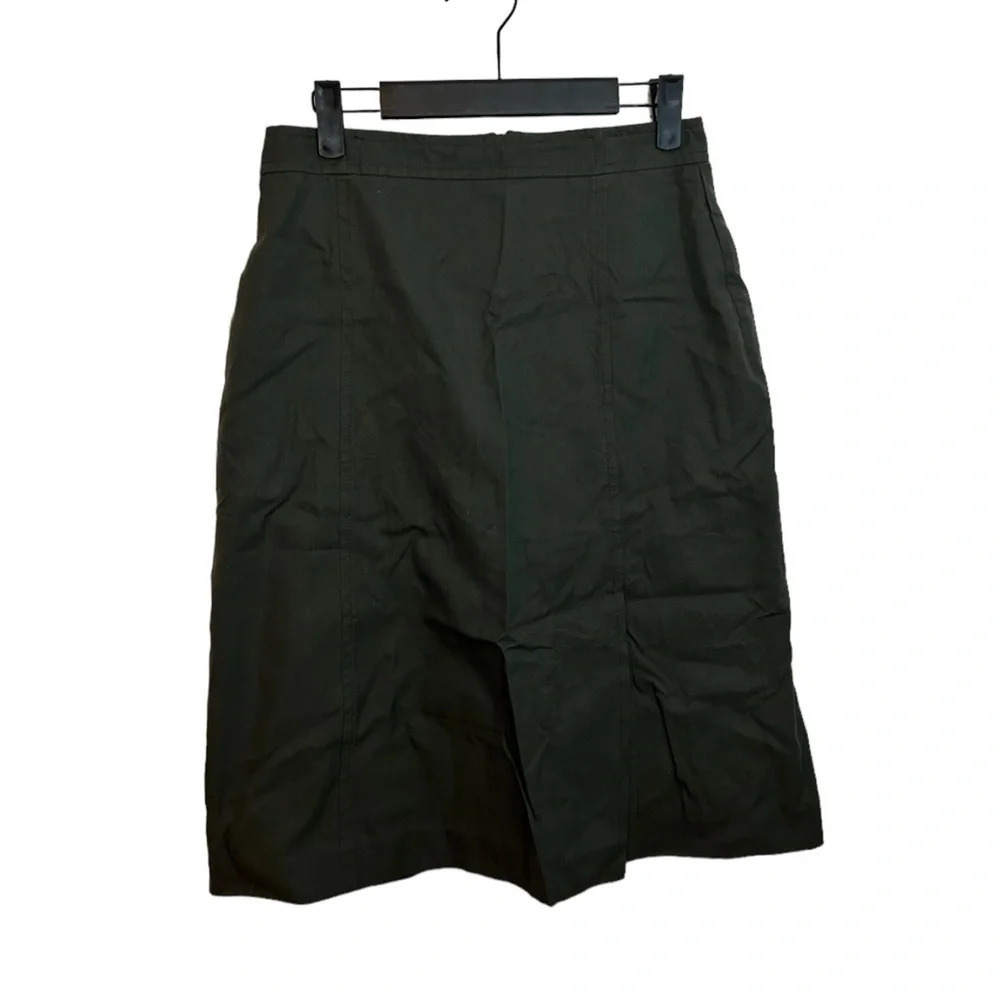Barney’s New York Olive Green A-Line Skirt